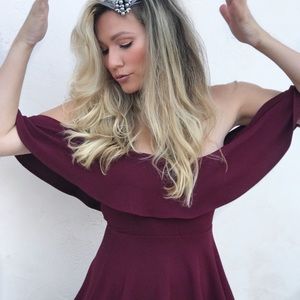 ✨Cocktail dress for the holidays off the Shoulder Mini Dress